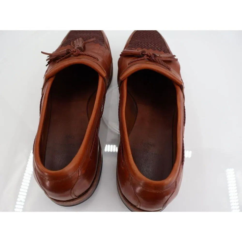Allen Edmonds Men's Cody Tassel Loafer Size 11 D Brown Leather Slip On Shoe